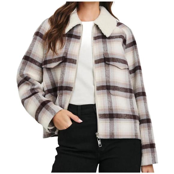 NEW RAILS cheyenne jacket in telluride plaid - Picture 2 of 2